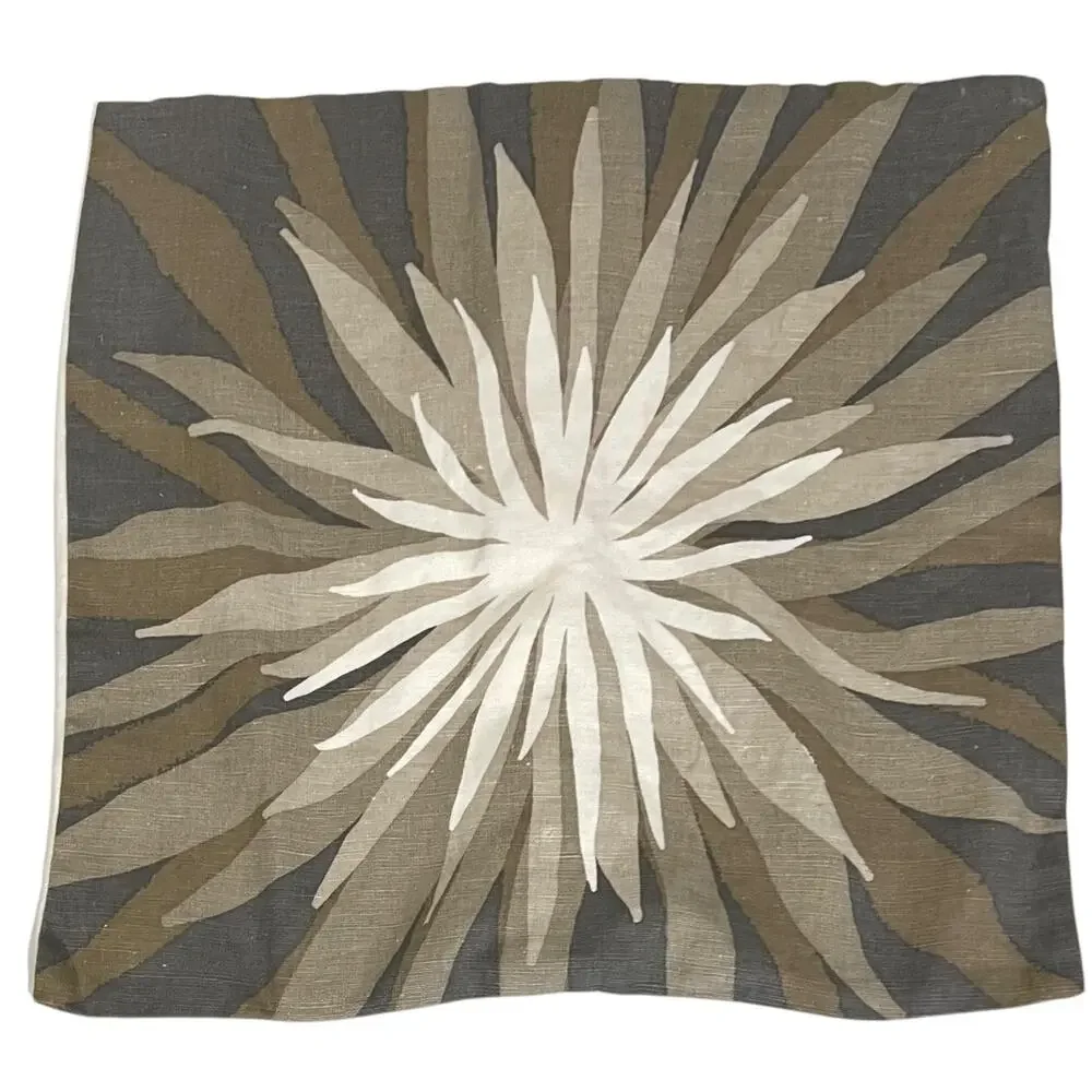 Allegra Hicks West Elm Hemp Pillow Covers Set of 2 17x17” Beige Neutrals Boho